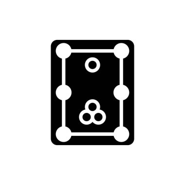 Bilardo modern simgesinin vektör illüstrasyonu