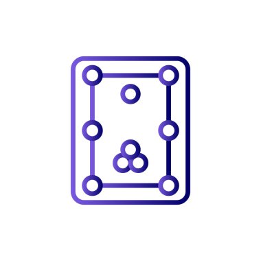 Bilardo modern simgesinin vektör illüstrasyonu