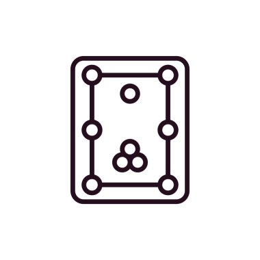 Bilardo modern simgesinin vektör illüstrasyonu