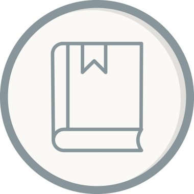 Kitap simgesi, modern vektör illüstrasyon tasarımı