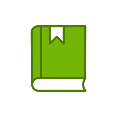 Kitap simgesi, modern vektör illüstrasyon tasarımı