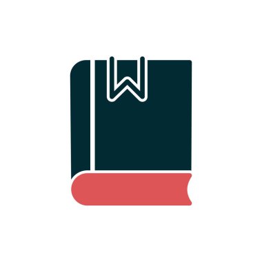 Kitap simgesi, modern vektör illüstrasyon tasarımı