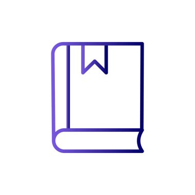 Kitap simgesi, modern vektör illüstrasyon tasarımı