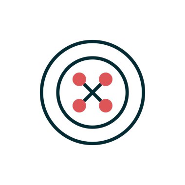 Düğme modern simgesinin vektör illüstrasyonu