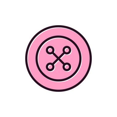 Düğme modern simgesinin vektör illüstrasyonu