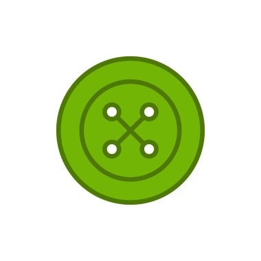 Düğme modern simgesinin vektör illüstrasyonu