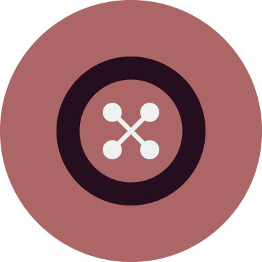 Düğme modern simgesinin vektör illüstrasyonu