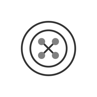 Düğme modern simgesinin vektör illüstrasyonu