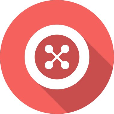 Düğme modern simgesinin vektör illüstrasyonu