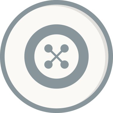 Düğme modern simgesinin vektör illüstrasyonu