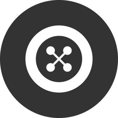 Düğme modern simgesinin vektör illüstrasyonu