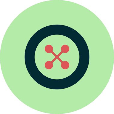 Düğme modern simgesinin vektör illüstrasyonu