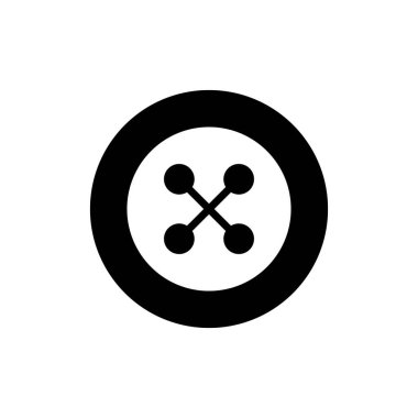 Düğme modern simgesinin vektör illüstrasyonu