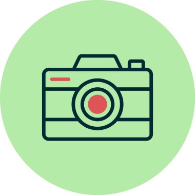 kamera simgesi vektör illüstrasyonu 