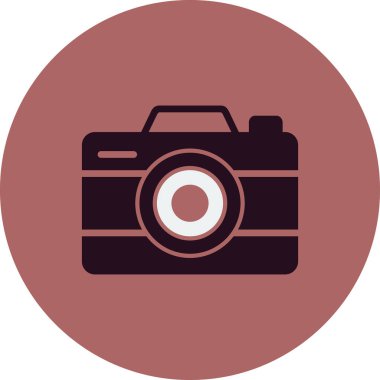 kamera simgesi vektör illüstrasyonu 