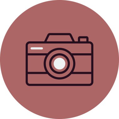 kamera simgesi vektör illüstrasyonu 