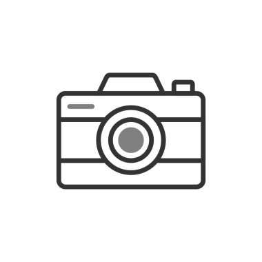 kamera simgesi vektör illüstrasyonu 