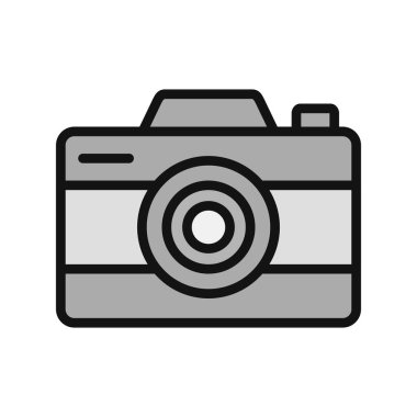 kamera simgesi vektör illüstrasyonu 