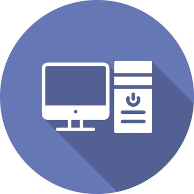 bilgisayar simgesi, basit vektör illüstrasyon tasarımı