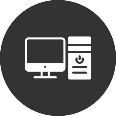 bilgisayar simgesi, basit vektör illüstrasyon tasarımı