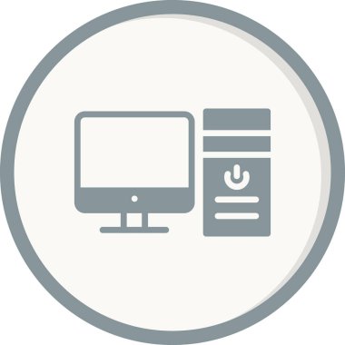 bilgisayar simgesi, basit vektör illüstrasyon tasarımı