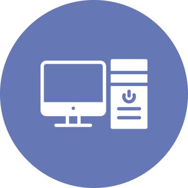 bilgisayar simgesi, basit vektör illüstrasyon tasarımı