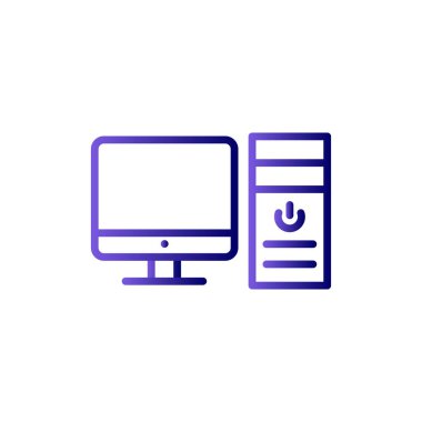 bilgisayar simgesi, basit vektör illüstrasyon tasarımı