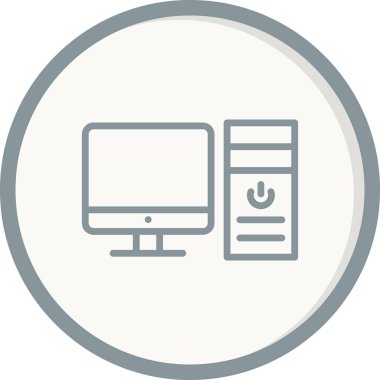 bilgisayar simgesi, basit vektör illüstrasyon tasarımı