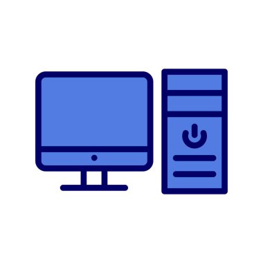 bilgisayar simgesi, basit vektör illüstrasyon tasarımı