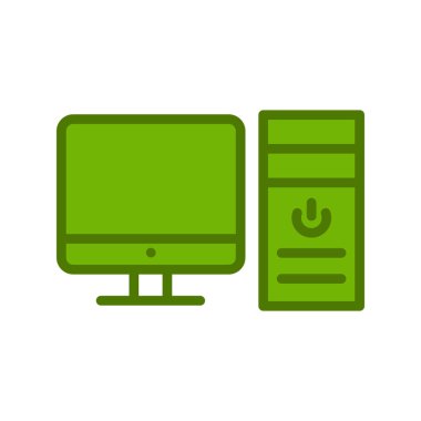 bilgisayar simgesi, basit vektör illüstrasyon tasarımı