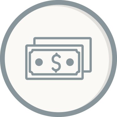 Dolar. Web simgesi basit illüstrasyon 