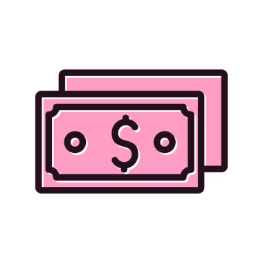 Dolar. Web simgesi basit illüstrasyon 