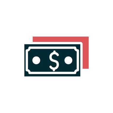 Dolar. Web simgesi basit illüstrasyon 