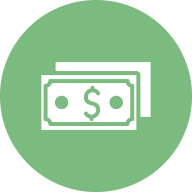 Dolar. Web simgesi basit illüstrasyon 