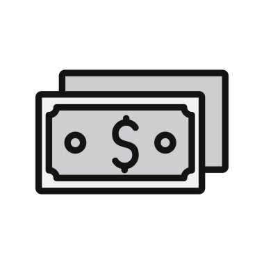 Dolar. Web simgesi basit illüstrasyon 