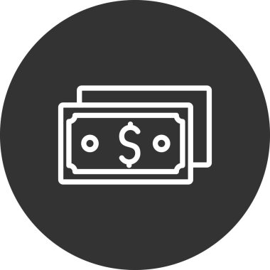 Dolar. Web simgesi basit illüstrasyon 