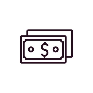 Dolar. Web simgesi basit illüstrasyon 