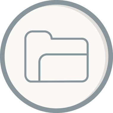 Dosya. Web simgesi basit illüstrasyon 