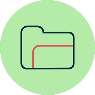 Dosya. Web simgesi basit illüstrasyon 