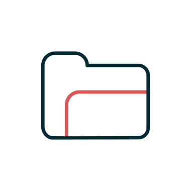 Dosya. Web simgesi basit illüstrasyon 