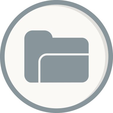 Dosya. Web simgesi basit illüstrasyon 