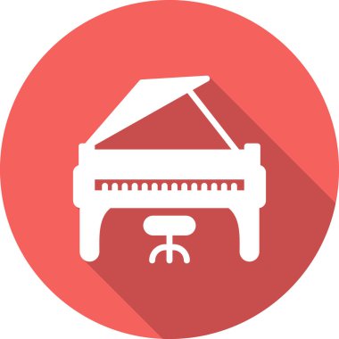 Modern Büyük Piyano ikonunun vektör illüstrasyonu