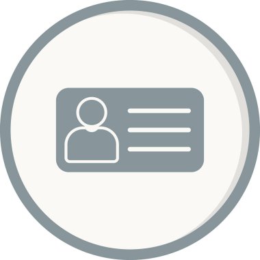 ID kart simgesi vektör illüstrasyonu