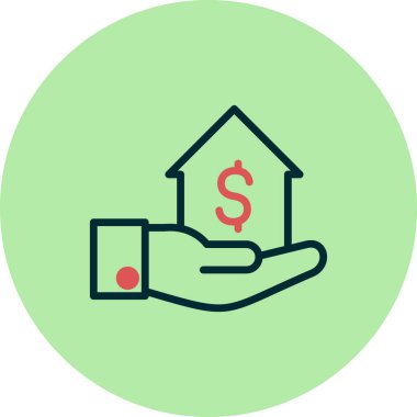 Kredi simgesinin vektör illüstrasyonu