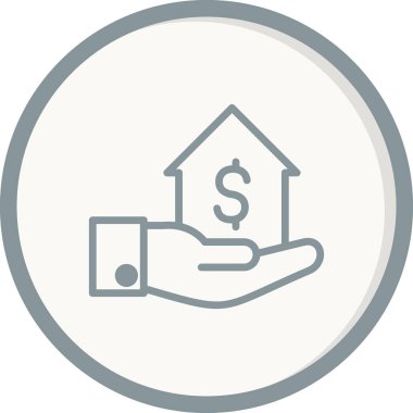 Kredi simgesinin vektör illüstrasyonu