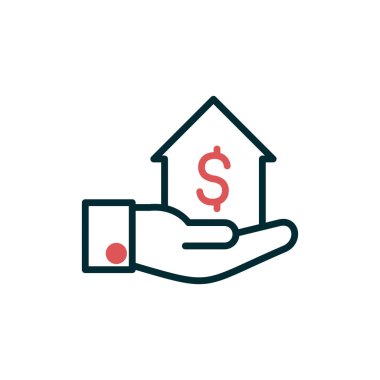 Kredi simgesinin vektör illüstrasyonu