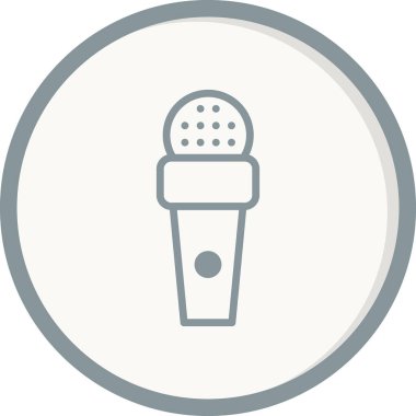 mikrofon simgesi, vektör illüstrasyon tasarımı