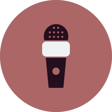 mikrofon simgesi, vektör illüstrasyon tasarımı