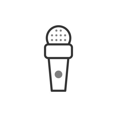 mikrofon simgesi, vektör illüstrasyon tasarımı