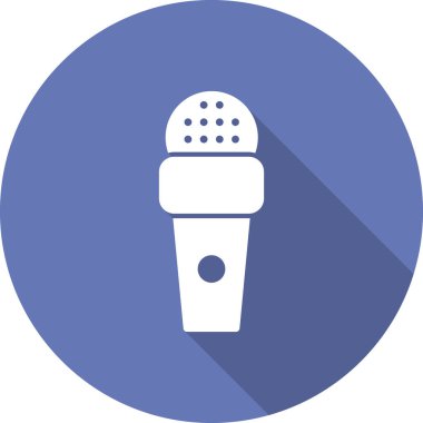 mikrofon simgesi, vektör illüstrasyon tasarımı